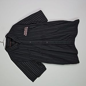 Harley Davidson XL gray short sleeve button down shirt